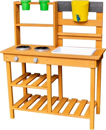 2Kids Toys drewniana kuchnia ogrodowa ze zlewem