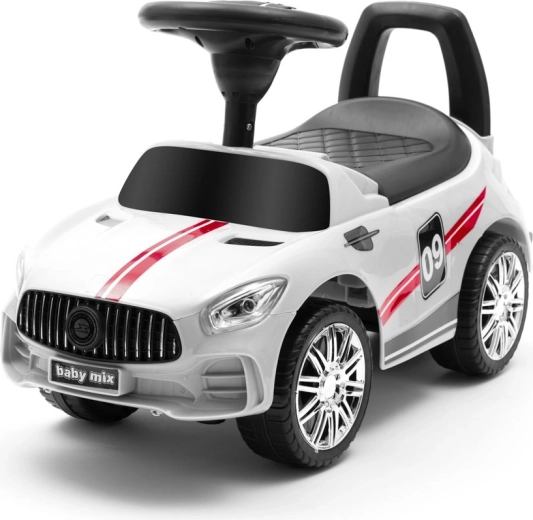 Jeździk z dźwiękiem BABY MIX Racer – biały