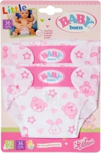 Pieluszki BABY born dla lalek 36 cm – 2 szt.