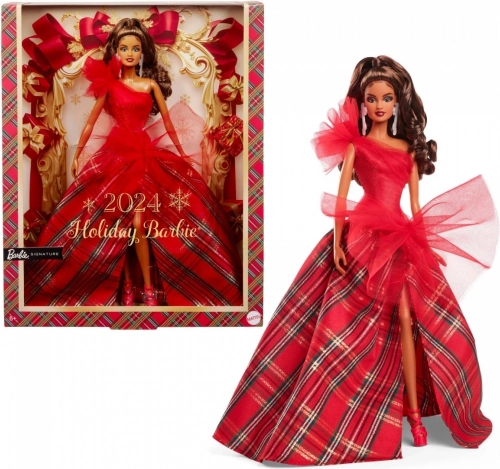 Brunetka Barbie na Święta