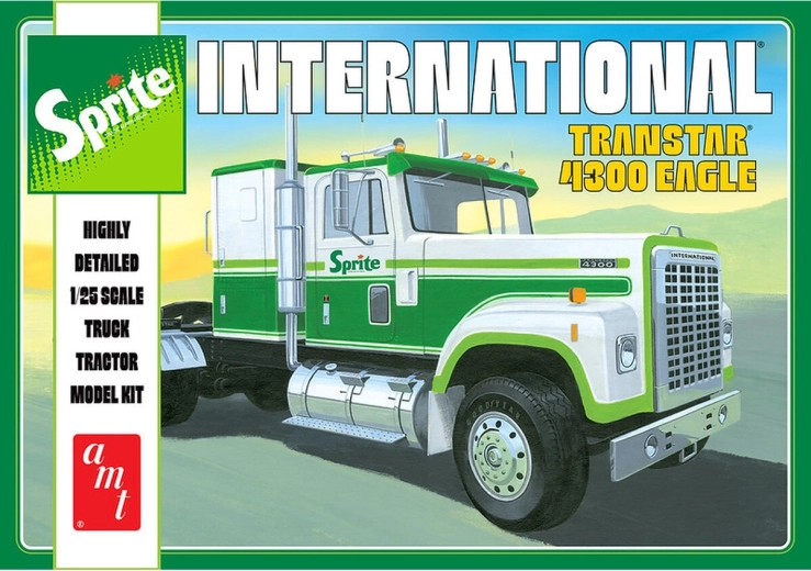 Plastikowy model ciągnika siodłowego International Transtar 4300 Eagle Sprite 1:25 AMT