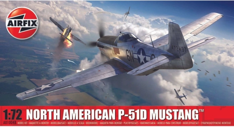 Zestaw modelarski samolotu NORTH AMERICAN P-51D MUSTANG 1/72
