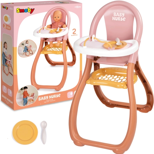 Smoby Baby Nurse krzesełko do karmienia dla lalek