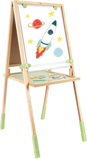 Bambusowa tablica do rysowania na stojaku