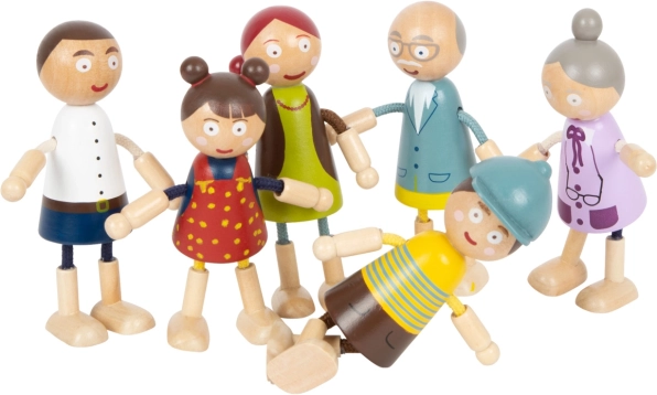 drewniane figurki rodzina od Small Foot