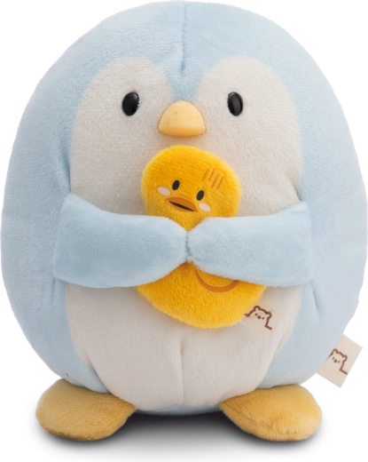 Nici MyMochi pingwin Waddle z kaczuszką, pluszowa zabawka 16 cm w opakowaniu prezentowym