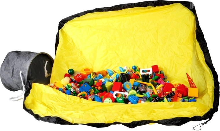 Szybkie zebranie zabawek dzięki ściąganej macie