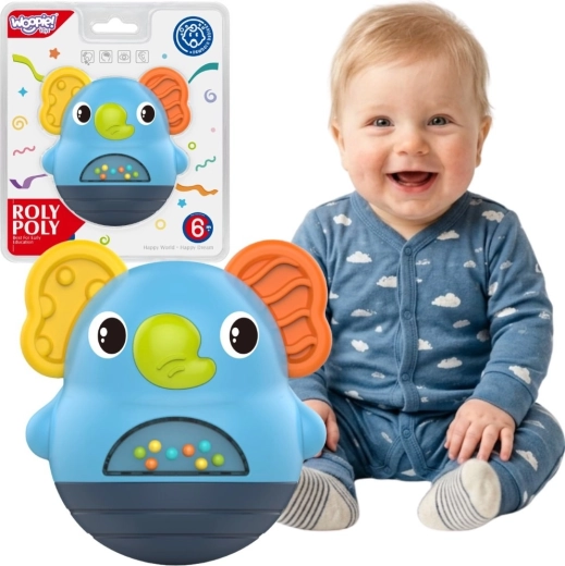 Woopie Baby interaktywna sensoryczna grzechotka słoń 6m+