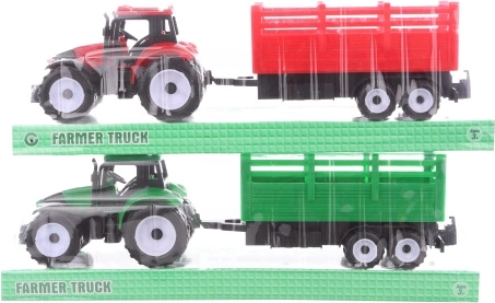 Traktor z przyczepą – plastikowy model dla dzieci