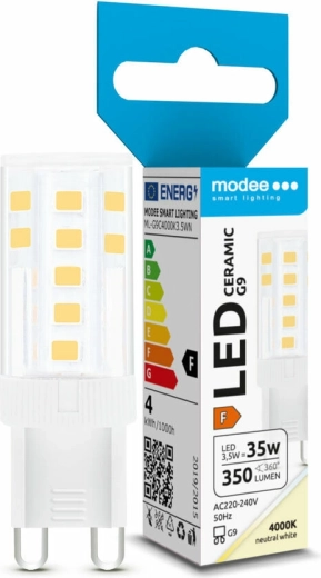 Żarówka LED G9 3,5 W neutralna biała MODEE LIGHTING Ceramic