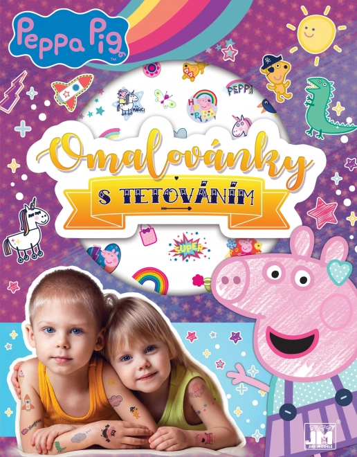 Kolorowanka i tatuaże Świnka Peppa