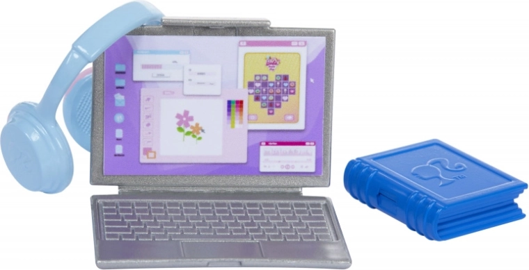 Laptop i słuchawki do zabawy w naukę
