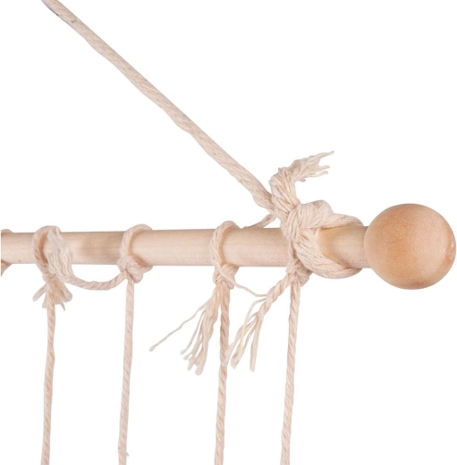 Solidny drewniany drążek i wytrzymałe sznurki