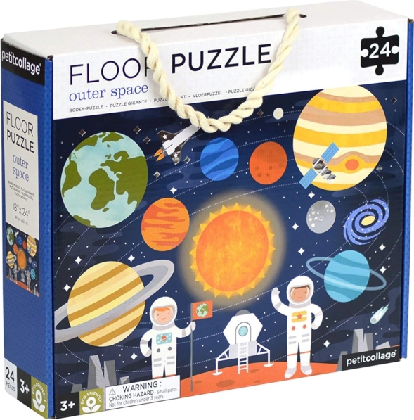 podłogowe puzzle kosmos od Petit Collage