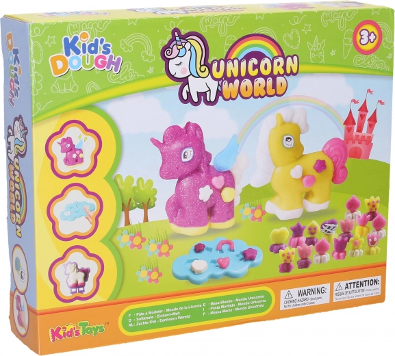 Zestaw plastyczny z masą plastyczną – jednorożce