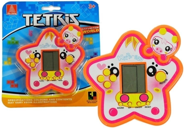Elektroniczna gra Tetris gwiazda czerwona