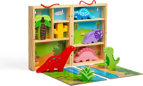 Dinozaurowe pudełko do zabawy od Bigjigs Toys
