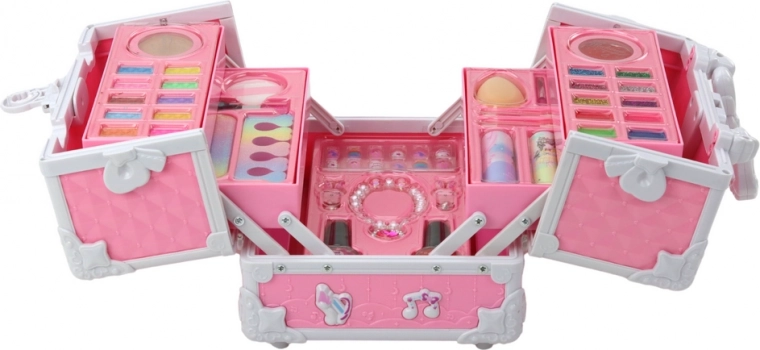 Dwupoziomowa kosmetyczka dla maksymalnej przejrzystości