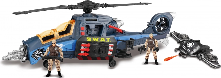 Dziecięcy helikopter z figurkami i efektami
