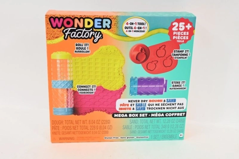 MGA Wonder Factory Never Dry modelina i piasek kinetyczny – zestaw