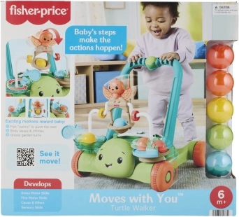 Fisher-Price interaktywny chodzik żółw