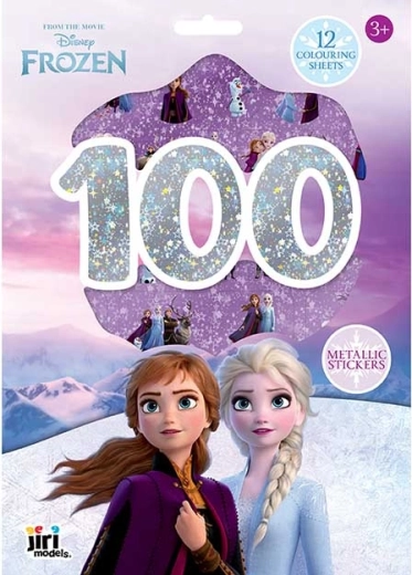 Disney Kraina Lodu – zestaw metalicznych naklejek i kolorowanek (100+ szt.)
