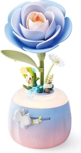Robotime ROKR Floral Art 3D puzzle lampa Kamelia (73 elementy)