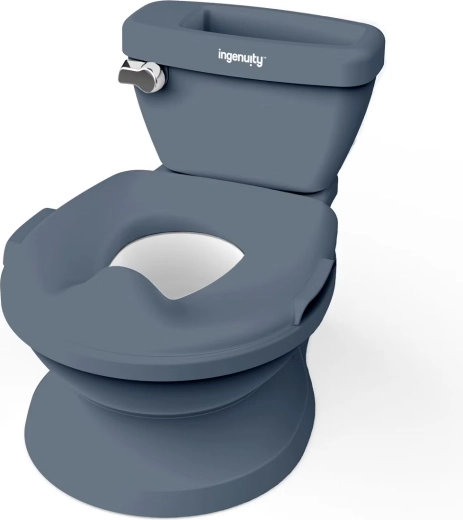 Ingenuity dziecięca toaleta ze dźwiękiem My Size PRO 2w1 szara