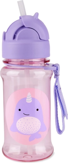 Skip Hop Zoo butelka z Tritanu ze słomką Narwal 355 ml