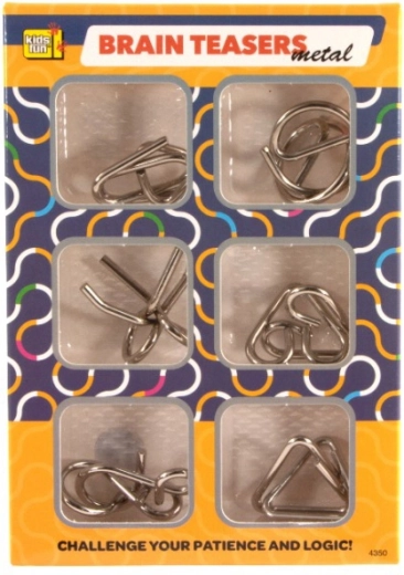 Zestaw metalowych łamigłówek