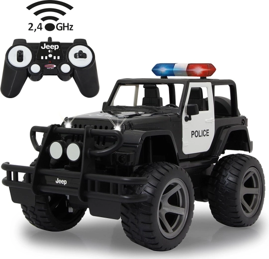 RC Jeep Wrangler Police ze zdalnym sterowaniem