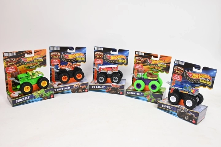 Hot Wheels monster truck – wytrzymałe autko z dużymi kołami (JMK92)
