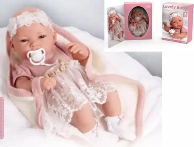 Lalka niemowlę 38 cm w nosidełku