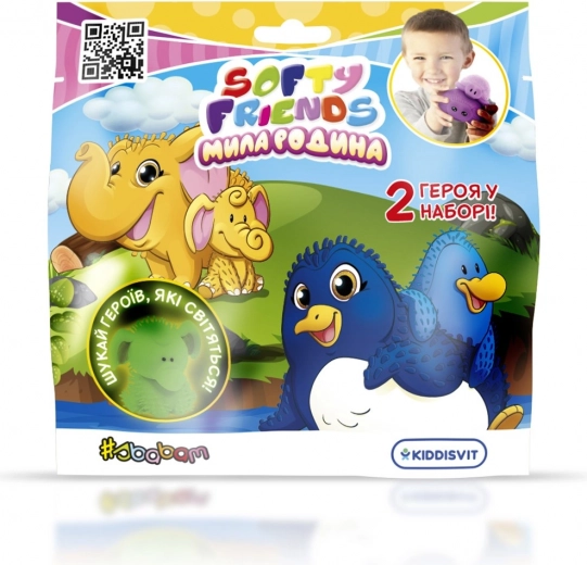 Rozciągliwe pluszowe zwierzątka Softy Friends – Rodzina Rocza