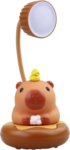 Uroczy design kapibary jako dekoracja i źródło światła