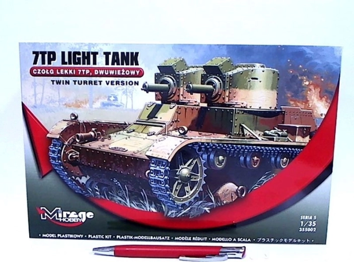 Mirage Hobby lekki czołg 7TP dwuwieżowy – plastikowy model do sklejania