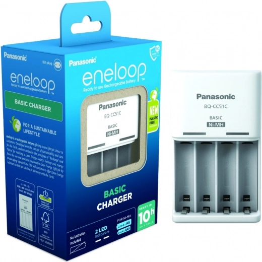 Ładowarka Eneloop advanced AA/AAA + 4× AA 2000 mAh