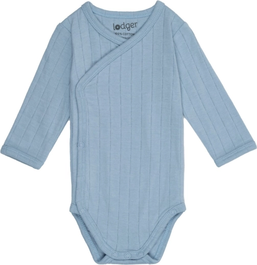 Niemowlęce body Lodger z długim rękawem solid blue fogg 56