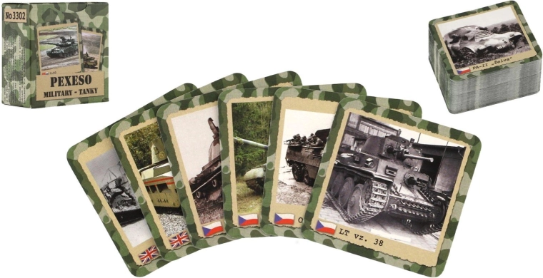 Retro gra pamięciowa Military – Czołgi