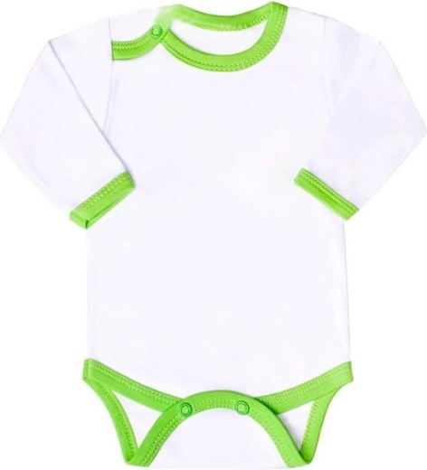 Body niemowlęce New Baby z zieloną lamówką