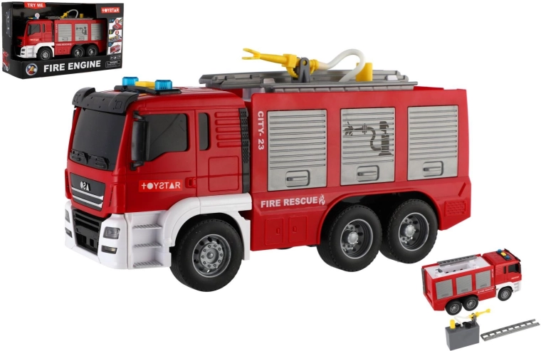 Wóz strażacki 25 cm ze światłem i dźwiękiem