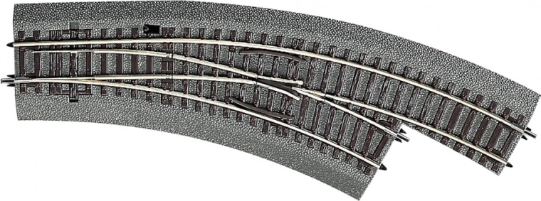 Roco Line zwrotnica łukowa prawa z podsypką BWR2/3