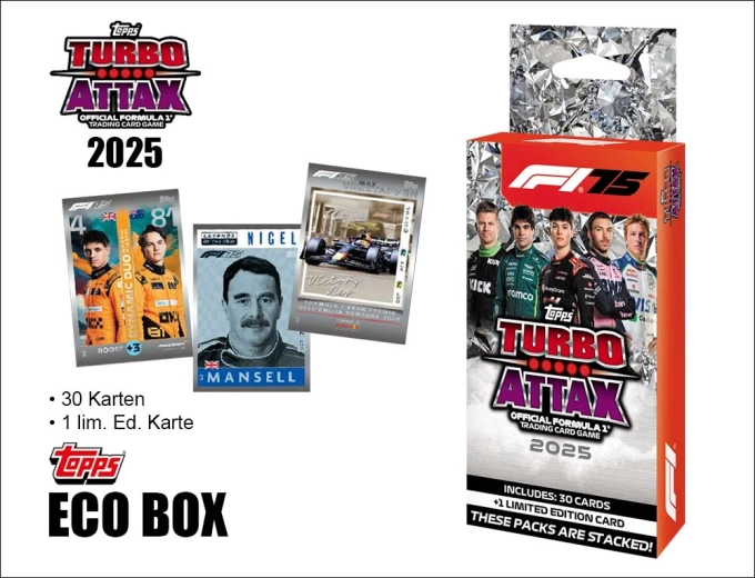 Turbo Attax Formula 1 2025 Eco Box z kartami kolekcjonerskimi