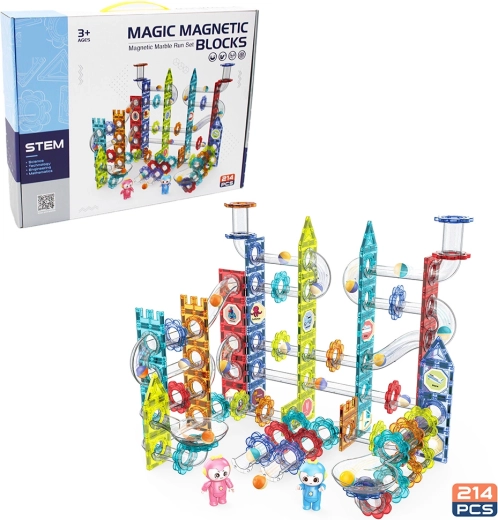 Magnetyczny tor kulkowy Sparkys, 214 elementów