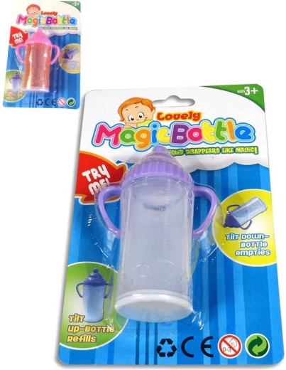 Magiczna butelka niemowlęca dla lalki z znikającym płynem 16 cm - 1 szt.