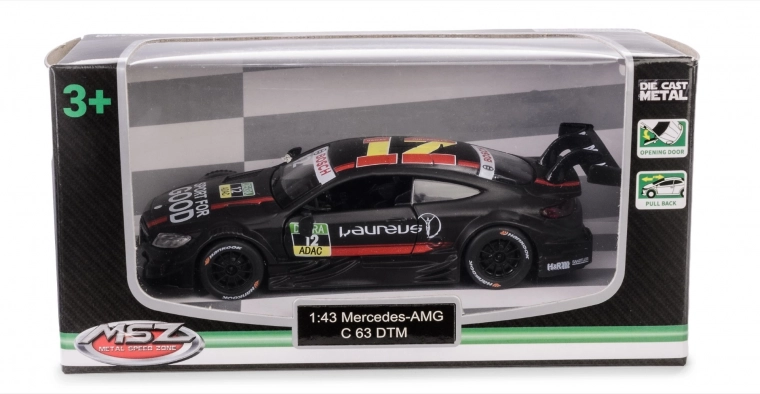 Model samochodu MERCEDES-AMG C 63 DTM 1:43 z napędem pull-back