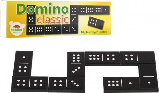 Domino Classic plastikowe 28 elementów w pudełku