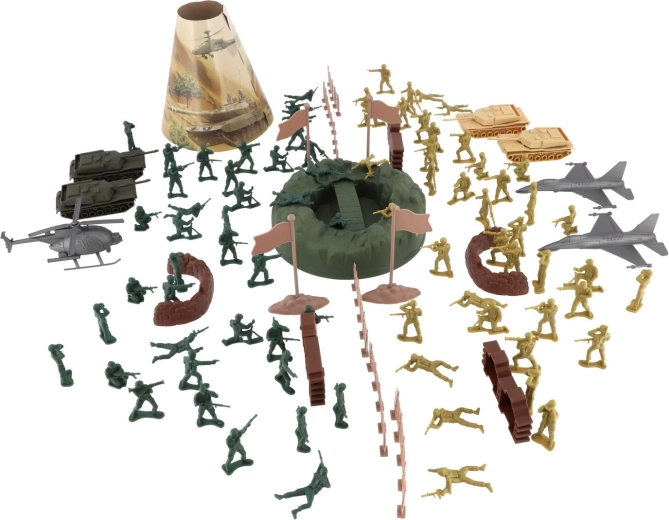 Różnorodne figurki i pojazdy