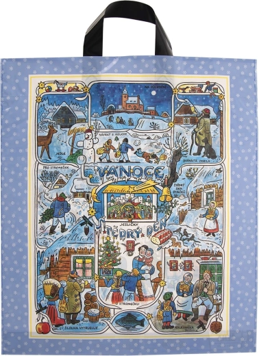 Torba z tworzywa sztucznego z motywem w stylu J. Lady 40 × 46 cm
