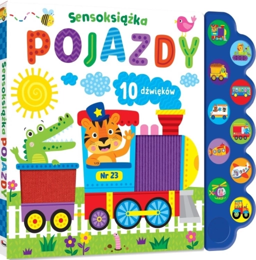 Książka sensoryczna o pojazdach
